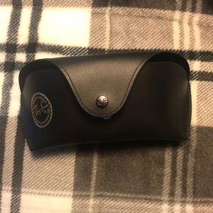 Ray Ban Sunglass case, black with brand new cloth